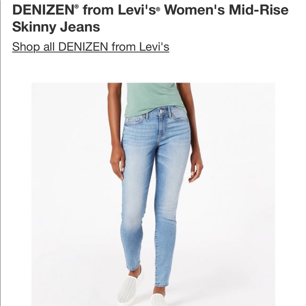 Women’s Levi Denizen Mid-Rise Modern Skinny Jeans